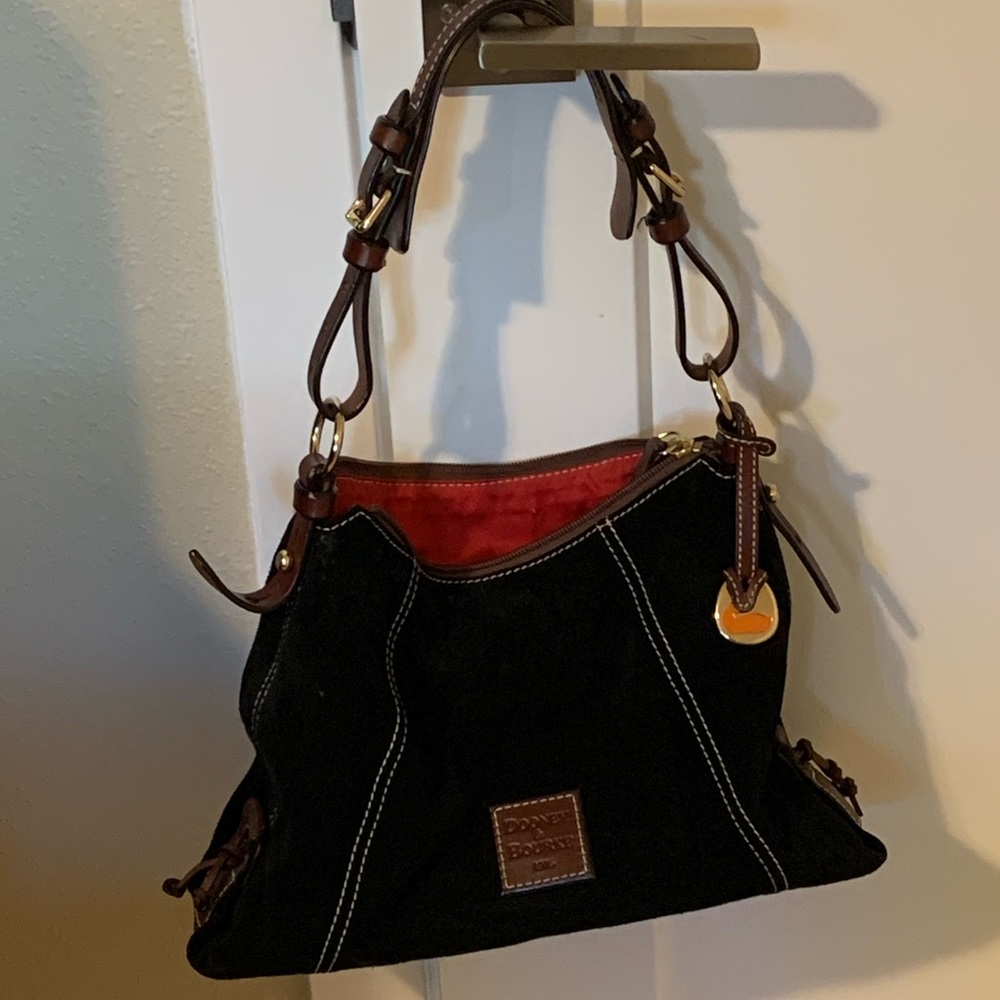 Dooney & Burke Black Suede Purse